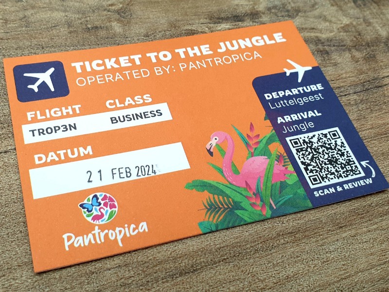 toegangsbewijs pantropica orchideeënhoeve ticket